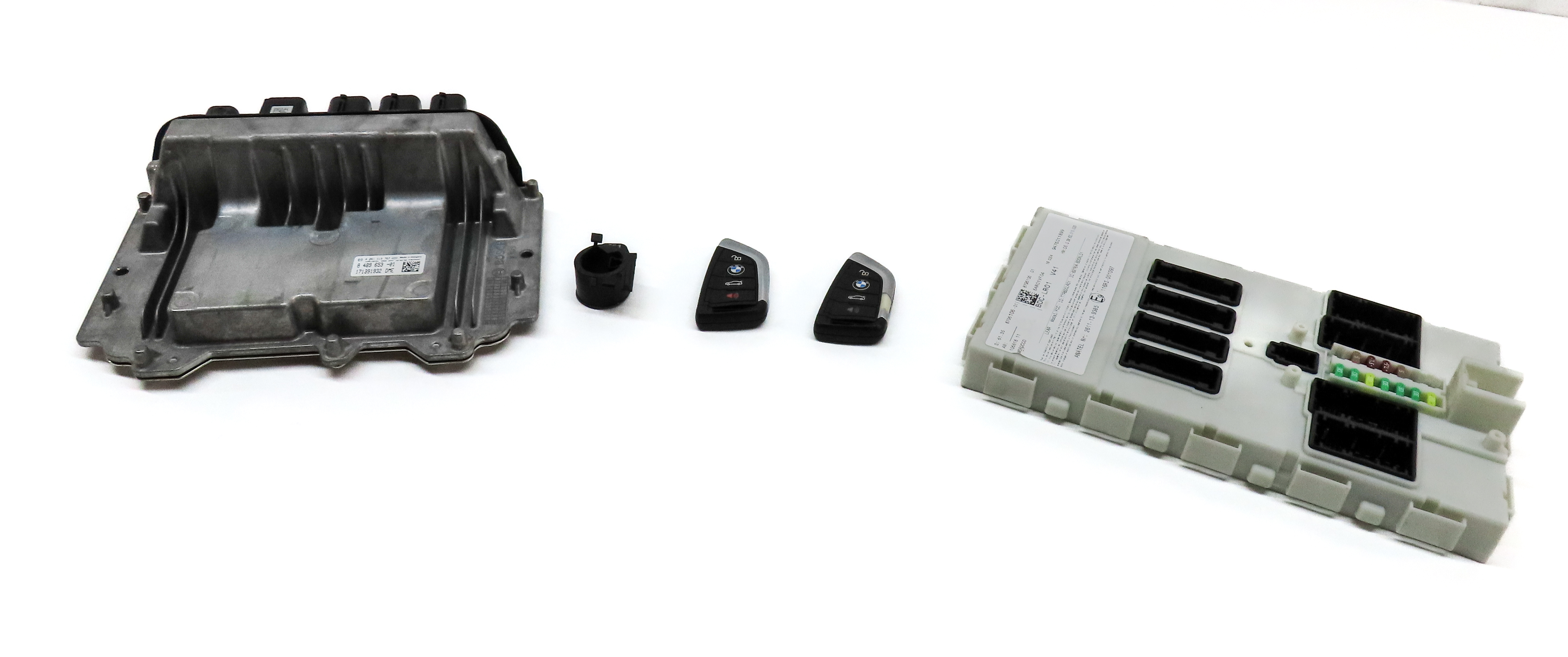 18-19 BMW X1 X2 (F39 F48) 2.0L B46 TURBO ENGINE DME IMMOBILIZER MODULE KEY SET — exact item pictured
